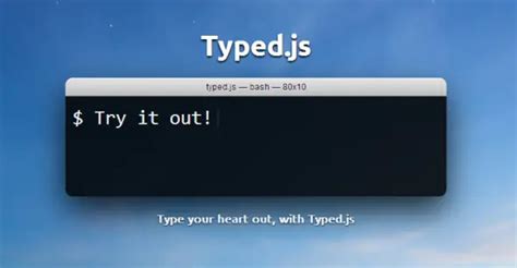 Jquery Animated Typing Effect Using Typed Js Example With Demo