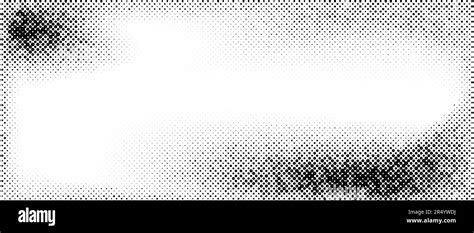 Halftone Faded Gradient Textured Frame Grunge Halftone Gritty
