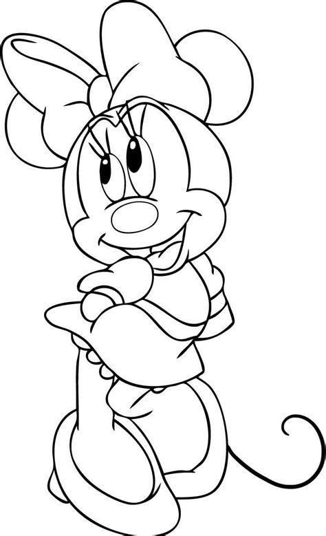Dibujos Para Colorear Disney Junior Minnie De Fiesta Dibujos Para