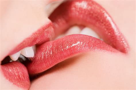 Wallpaper Face Women Model Red Closeup Lipstick Kissing Juicy