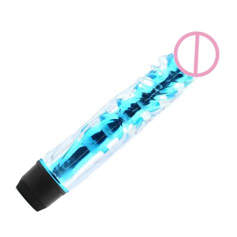 Powerful Vibration Bullect Vibrator Jelly Dildo Multi Speed Cilt Massage Realistic Crystal Penis