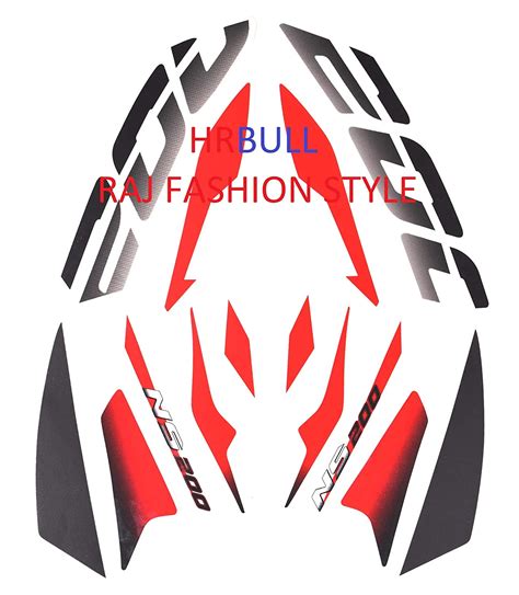 Hrbull Bajaj Pulsar Ns 200 Sticker And Decal For Bikerfsredns200rfs