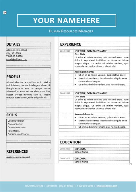 Free resume templates that download in word. Jordaan - Clean Resume Template