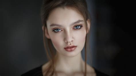 Wallpaper Alexey Kazantsev Model Looking At Viewer Face Portrait Depth Of Field Brunette