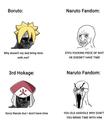 Admit It The Naruto Fandom Has Gone Too Far With Toxicity Naruto Memes