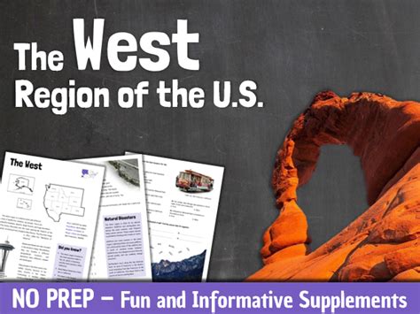 Regions Of The United States The West Region By Willemmacau Teaching