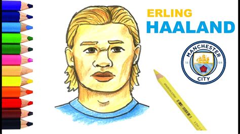Easy Drawing Erling Haaland I Kolay Erling Haaland Çizimi I Futbolcu