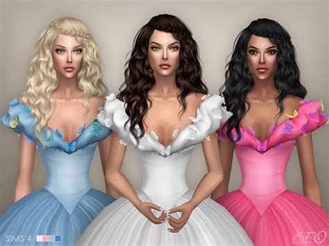 Sims 4 Ccs The Best Cinderella Dress By Beo Creations