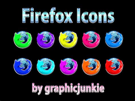 Firefox Colored Icons By Graphicjunkie On Deviantart