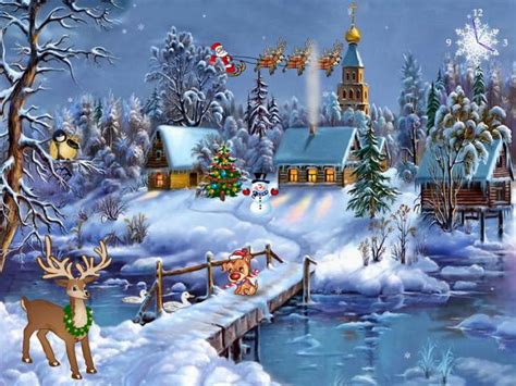 49 Animated Christmas Wallpaper With Music On Wallpapersafari