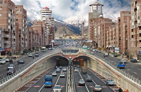 Street Level Of Tehran Iran Photo One Big Photo