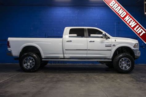 The first way is to order a pickup with a box delete, these are normally the 2500 or 3500 single wheels (for utility/service bodies) and crew cabs. 2015 Dodge Ram 3500 Longhorn Cummins Turbo Diesel 6.7L Lifted Quad Cab Long Bed