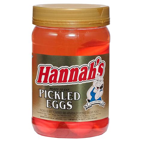 Hannahs Ready To Eat Pickled Eggs 128 Oz