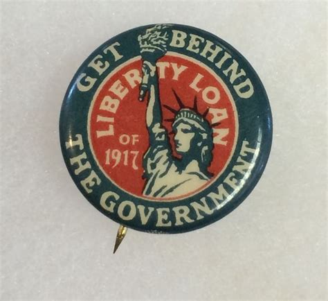 Vintage Liberty Loan Of Pin Get Behind The Government Free Shipping Vintage Pins