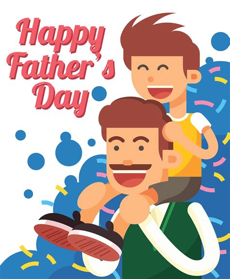 Happy Fathers Day Illustration 206093 Vector Art At Vecteezy