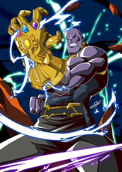 Thanos By Jack Tinx On Deviantart Marvel