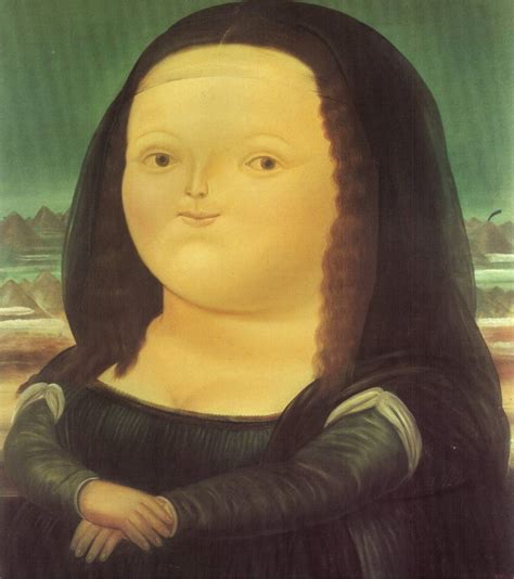 Mona Lisa Fernando Botero 1978 Poster Canvas Wall Art Print