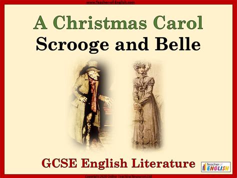 A Christmas Carol Gcse Scrooge And Belle Teaching Resources