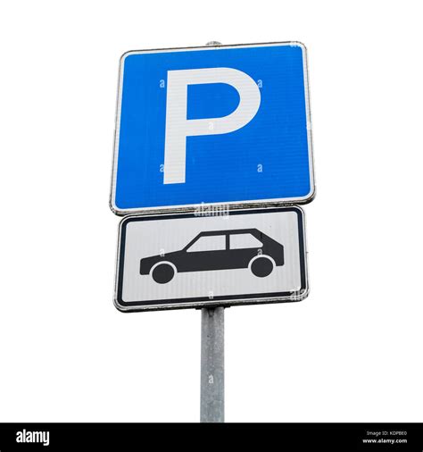 Blue Square Parking Sign On Hi Res Stock Photography And Images Alamy