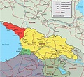 Mapa da Geórgia / Geórgia mapa online