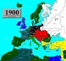 Map Of Europe 1900