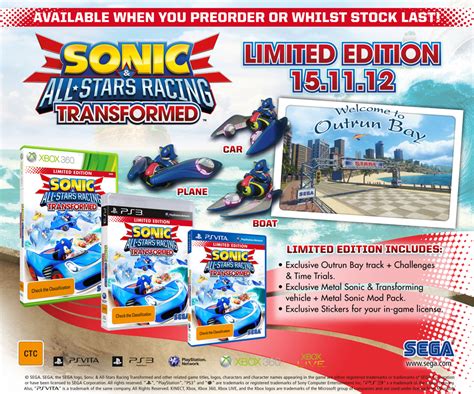 Sonic And All Stars Racing Transformed ‘bonus Edition Revealed Capsule