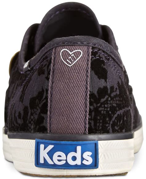 Keds Womens Limited Edition Taylor Swift Velvet Sneakers In Black Lyst