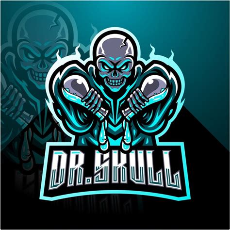 Doctor Skull Esport Mascot Logo By Visink Thehungryjpeg
