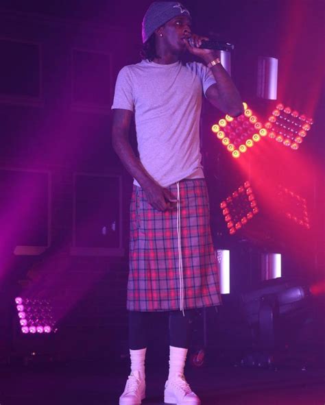 Young Thug Performs Rocking Fear Of God Kilt And Adidas Stan Smith
