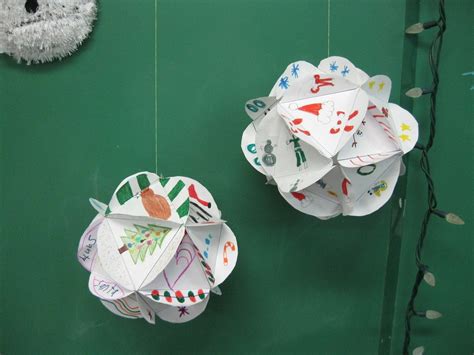 Terris Teaching Treasures Dodecahedrons Christmas Art Projects