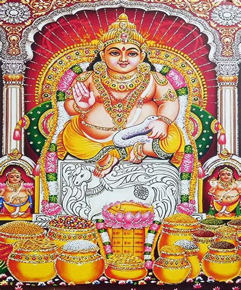 Kubera The Protector Of Wealth Poster Hindu Statues Goddess
