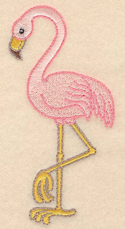 Embroidery Design Flamingo Large 240″w X 498″h