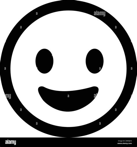 Smiley Face Happy Positive Emoji Icon Positive Facial Expression Face Emoticon Sign Vector
