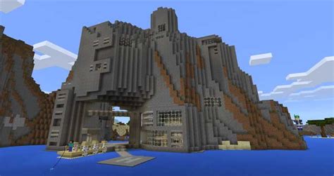 Epic Cliffs Base Map Minecraft Pe