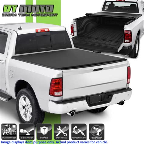 Car And Truck Exterior Parts Roll Up Lock Soft Tonneau Cover For 2009