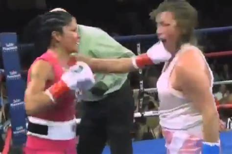 Female Boxer Drops Hands Takes 11 Straight Punches To The Face