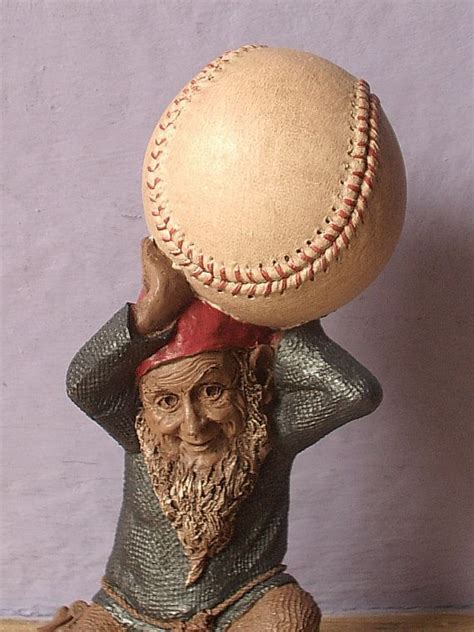 Vintage Tom Clark Gnome Figurine Atlas 1990 Baseball