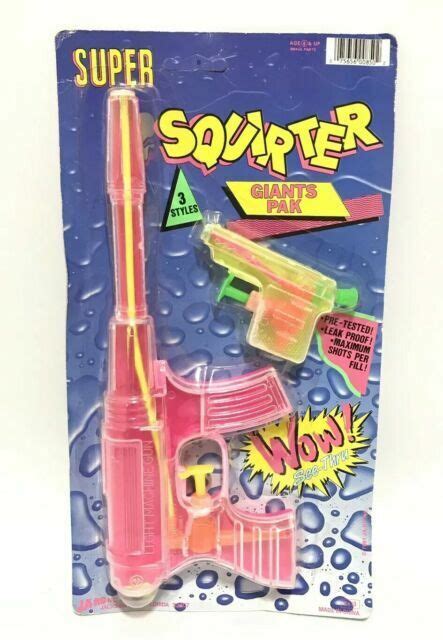 Vtg 1991 Ja Ru Super Squirter Soaker Machine Water Gun 11” 3 Rack Toy 850 Pink For Sale Online