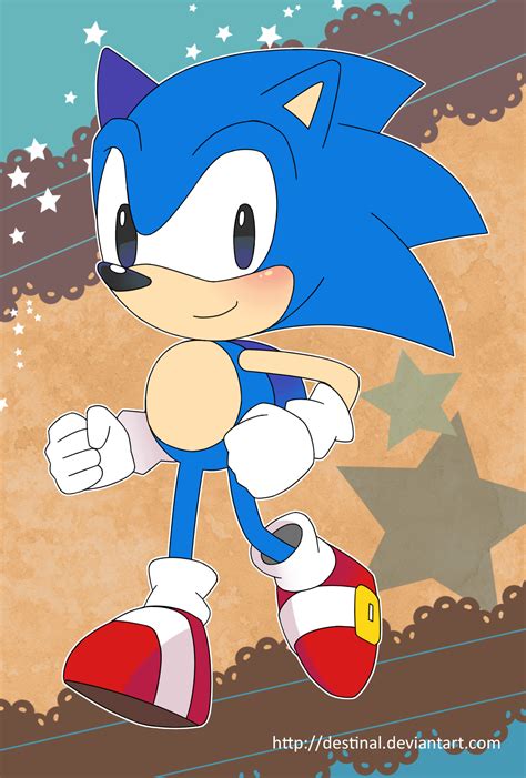Sonic Postcard Classic Sonic By Crystal Ribbon On Deviantart