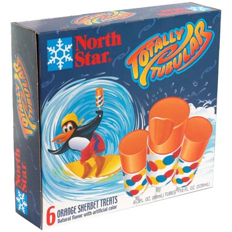 North Star Totally Tubular Push Up Orange Sherbert Treats 6 Ct Shipt