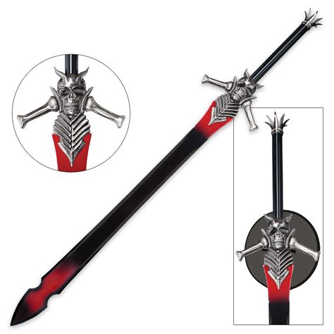 Devil May Cry Demon Rebellion Display Sword With Wooden Plaque Budk