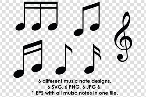 Music Notes Svg Files For Cricut Silhouette Clipart T
