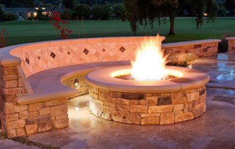 How To Build A Stone Gas Fire Pit Fire Pit Ideas