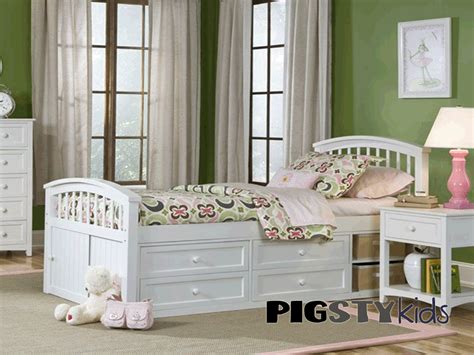 White Beds For Girls Yale White Twin Bed With Storage Girls Room