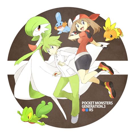 May Gardevoir Torchic Mudkip Treecko And 1 More Pokemon And 2 More Drawn By Shigino