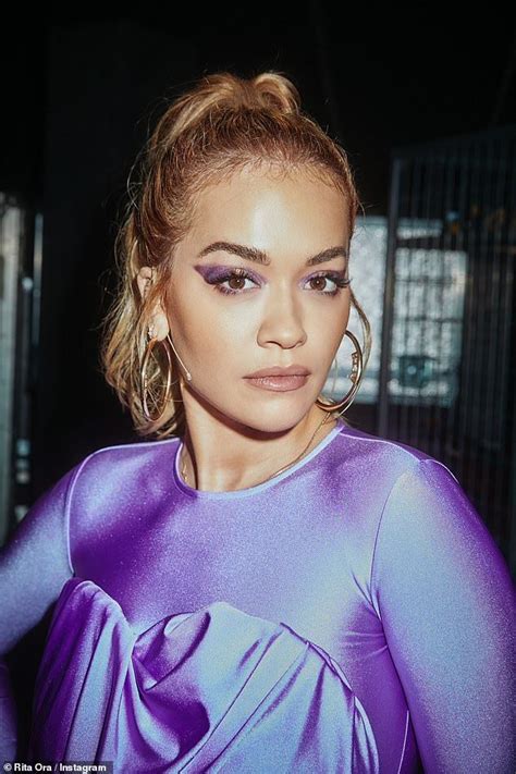 Rita Ora Looks Incredible In Purple Dress For The Voice Australia Rita Ora Purple Dress Fashion