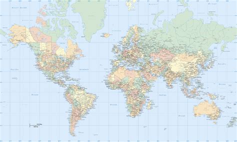 World Map Atlas Wall Mural And Photo Wallpaper Photowall