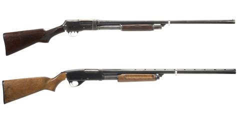 Two Slide Action Shotguns Rock Island Auction