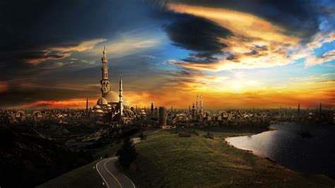 Fantastic city with towers wallpapers and images - wallpapers, pictures ...