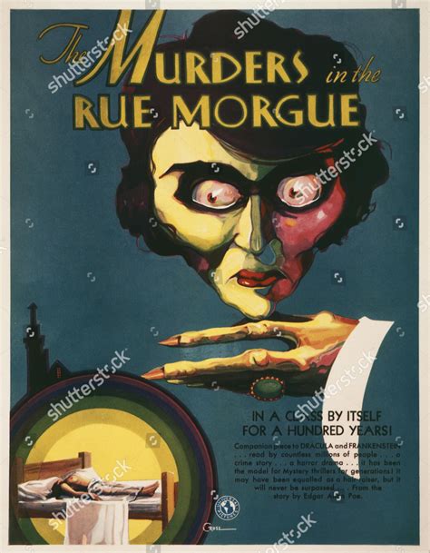 Murders Rue Morgue 1932 Editorial Stock Photo Stock Image Shutterstock